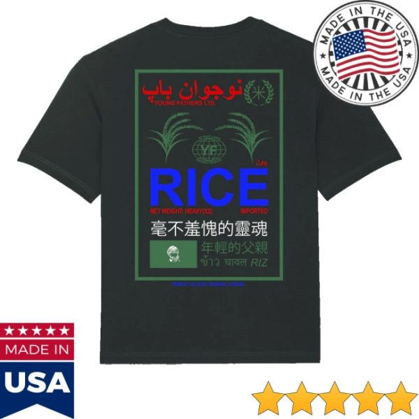 kenny Young Fathers Merch Store Rice Black Shirt