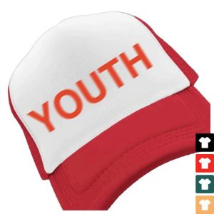 kenny Youth Red White Trucker Hat Joey Valence Brae Merchs kenny Youth Red White Trucker Hat Joey Valence Brae Merchs