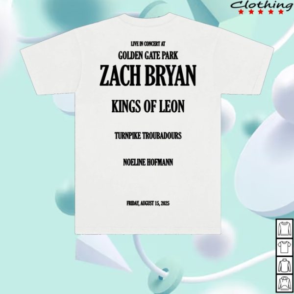 kenny Zach Bryan Merch Store Golden Gate Park Bridge Shirts