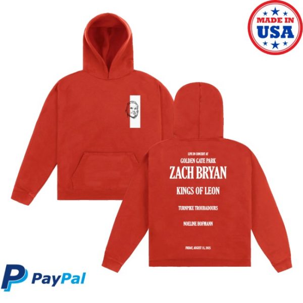 kenny Zach Bryan Merch Store Golden Gate Park Hoodiess
