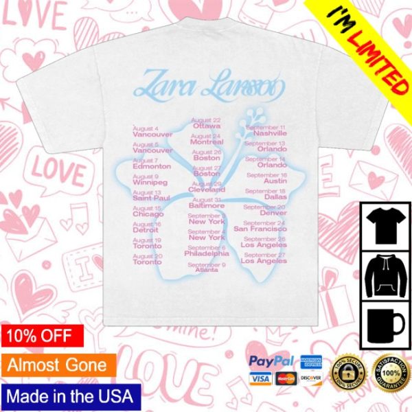 kenny Zara Larsson Merch Store Sparkle Date Back Tour Shirta