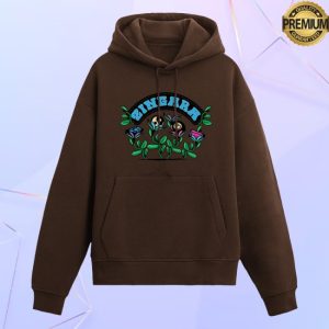 kenny Zingara Official Store Garden Hoodie Brown