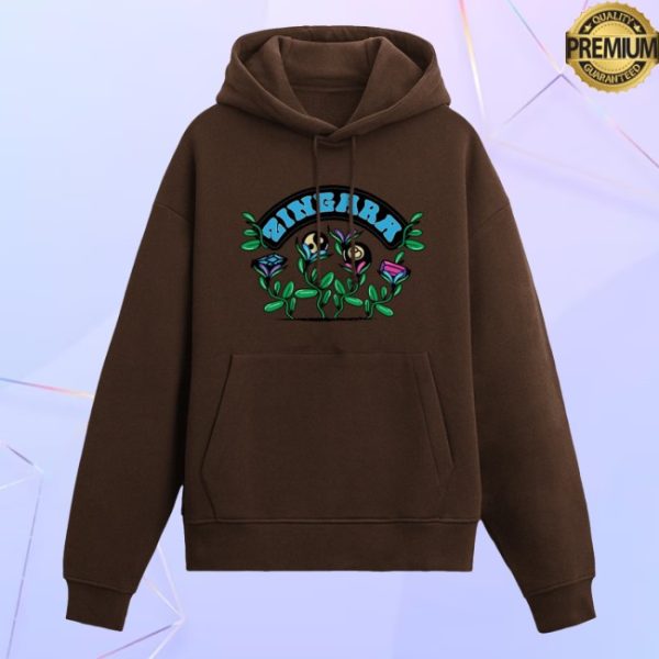 kenny Zingara Official Store Garden Hoodie Brown