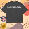 kenny sau Billie Eilish Merch Shop Store Dual Photo London Washed Black Shirt