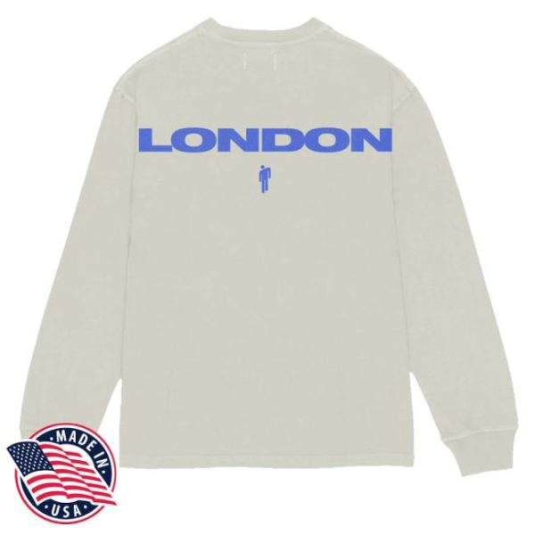 kenny sau Billie Eilish Merch Shop Store Heat Map London Long Sleeve Shirt