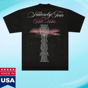 kenny sau Kali Uchis Merch Shop Store Sincerely Tour Black Poster Shirt