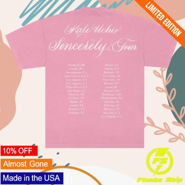 kenny sau Kali Uchis Merch Shop Store Sincerely Tour Pink Db Shirt