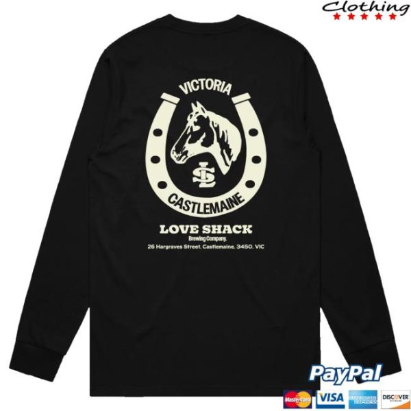 kenny sau Love Shack Merch Shop Victoria Castlemaine Love Shack Long Sleeve Shirt