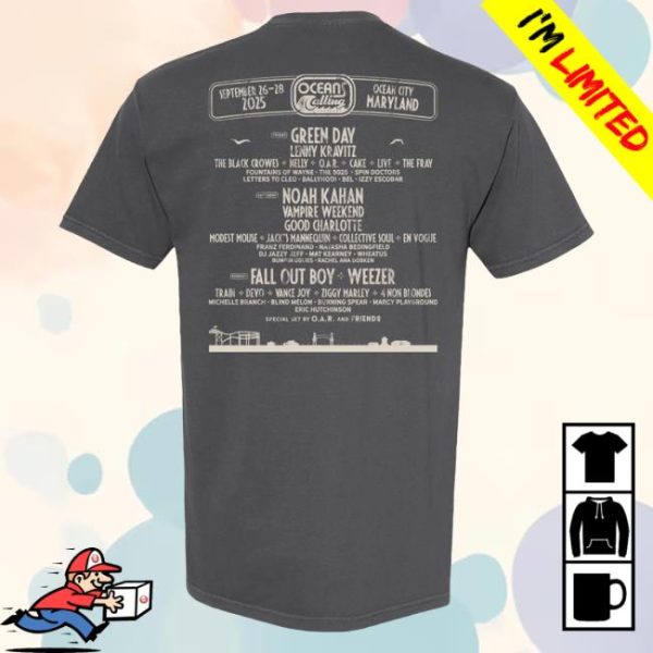 kenny sau Oceans Calling Festival Wave Lineup Shirt