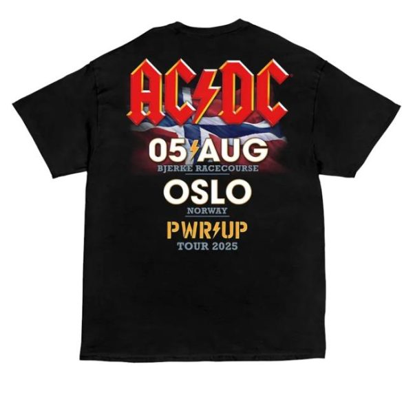 kenny sau Official Acdc Merch Shop Store Oslo Pwr Up Event Tour Shirt