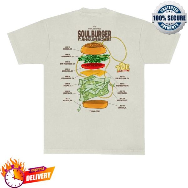 kenny sau Official Ckut Merch Shop Store Soul Burger Tour Shirt
