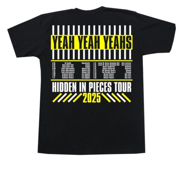 kenny sau Official Yeah Yeah Yeahs Merch Shop Hidden In Pieces Tour Shirt