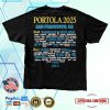 kenny sau Portola Music Festival Merch Shop Store Another Perfect Weekend Lineup Shirt