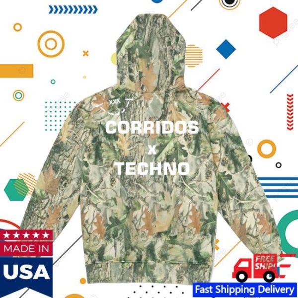 kenny sau Xxxdcd Merch Shop Store Corridos X Techno Forest Hoodie