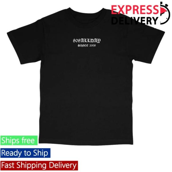 kenny trc 808 All Day Merch Shop Store Black White Roll Call Puff Shirt