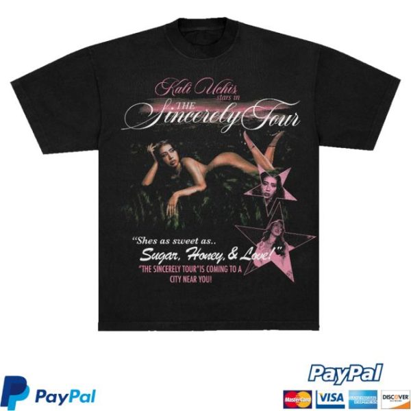 kenny trc Kali Uchis Merch Shop Store Sincerely Tour Black Poster Shirt