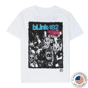 kenny trc Official Blink182 Merch Shop Store Missionary Impossible Tour White Shirt
