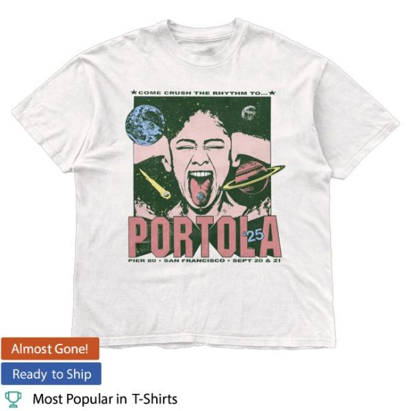 kenny trc Portola Music Festival Merch Shop Store Crush The Rhythm Lineup Shirt