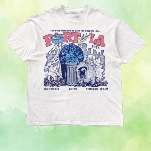 kenny trc Portola Music Festival Merch Shop Store Dumpster Disco Shirt