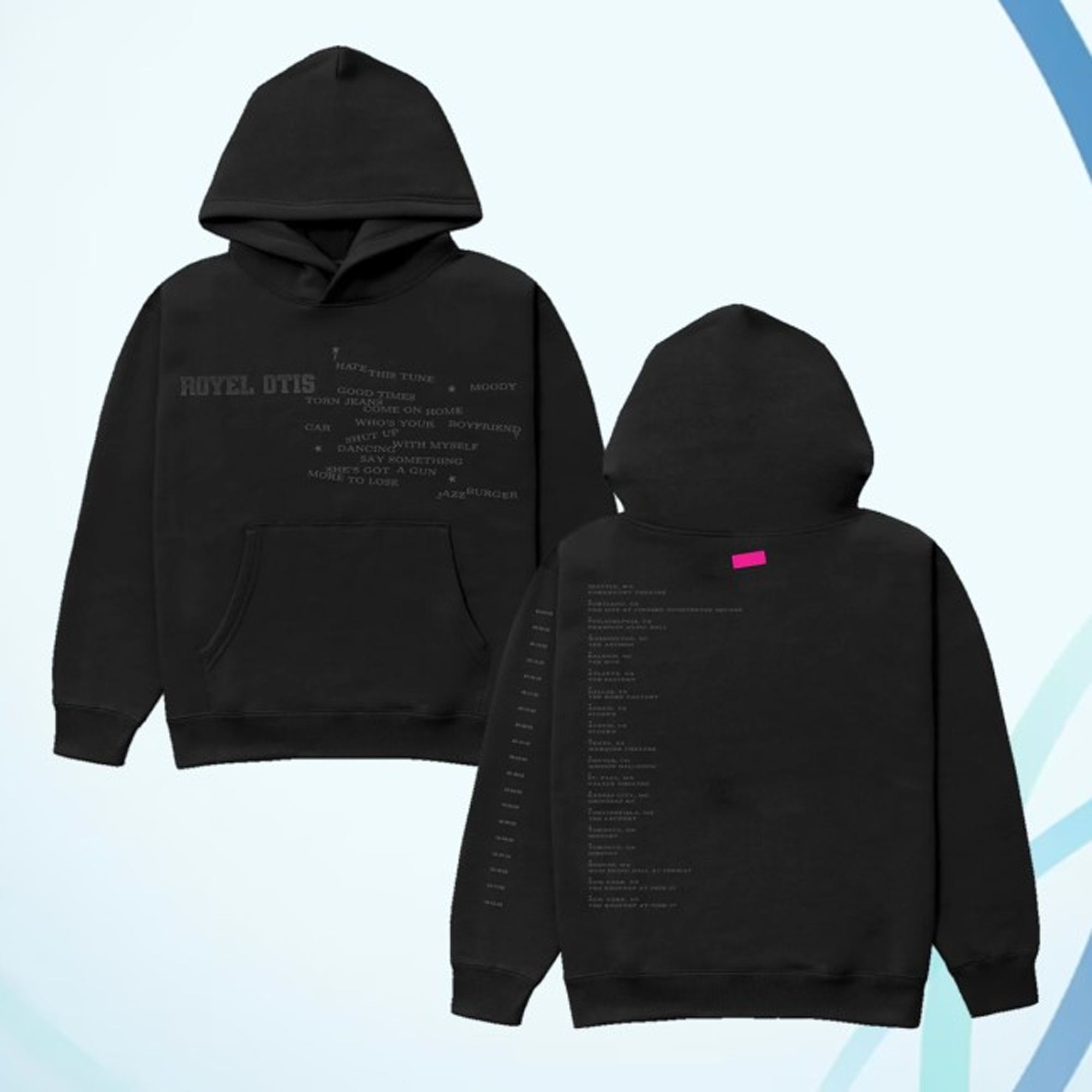 Royel Otis Merch Store Meet Me In The Car North American Tour Hoodie Royel Otis Merch Store Meet Me In The Car North American Tour Hoodie