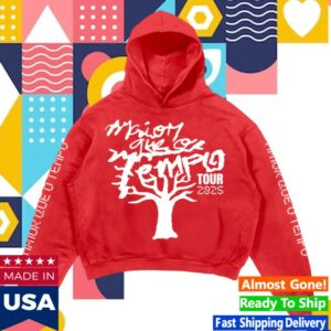 kenny 30Praum Merch Mqot Tour Vermelho Hoodie