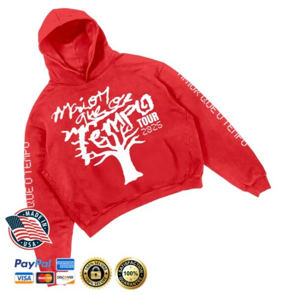 kenny 30Praum Merch Mqot Tour Vermelho Hoodie0