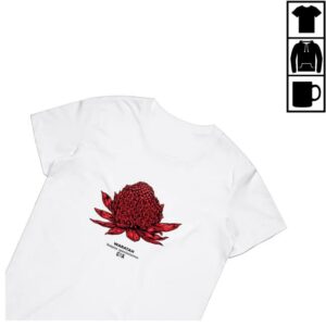 kenny Abc Merch Shop Store Waratah Telopea Speciosissima Coloured Shirtww