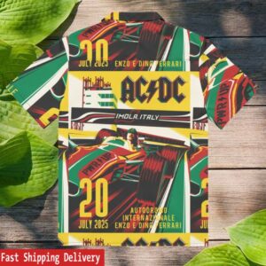 kenny Acdc Merch Imola Button Down0