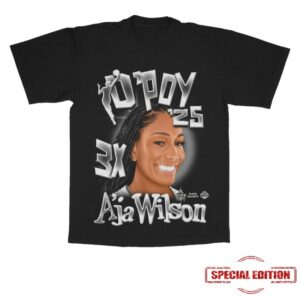 kenny Aces Team Shop Merrch Store Las Vegas Aces Aja Wilson 2025 Dpoy Shirt