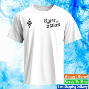 kenny Aces Team Shop Merrch Store Las Vegas Aces Raise The Stakes 2025 Playoffs White Tee