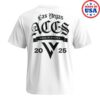 kenny Aces Team Shop Merrch Store Las Vegas Aces Raise The Stakes 2025 Playoffs White Tees