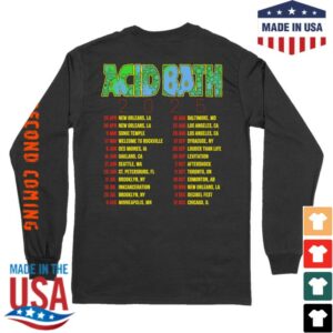 kenny Acid Bath Merch Tour 2025 Long Sleeve Shirt