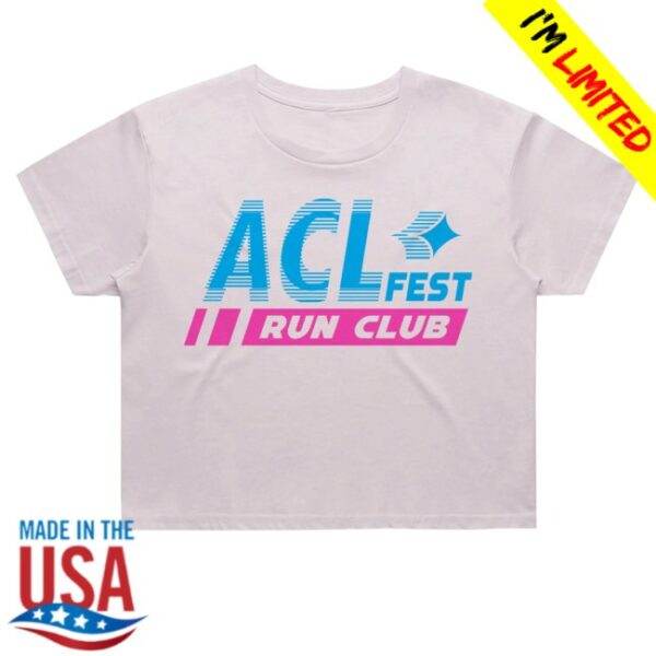 kenny Acl Music Festival Merch Womens Run Club Movement Crop Tee