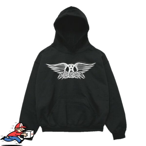 kenny Aerosmith Merch Store Aerosmith Yungblud One More Time Black Hoodies
