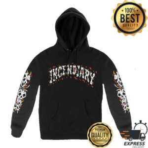 kenny All In Merch Store Incendiary Henbo Bones Skull Pull Hoodie