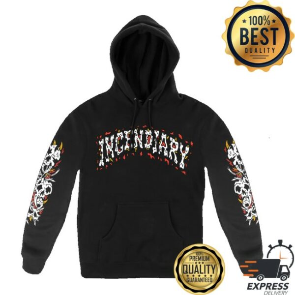 kenny All In Merch Store Incendiary Henbo Bones Skull Pull Hoodie