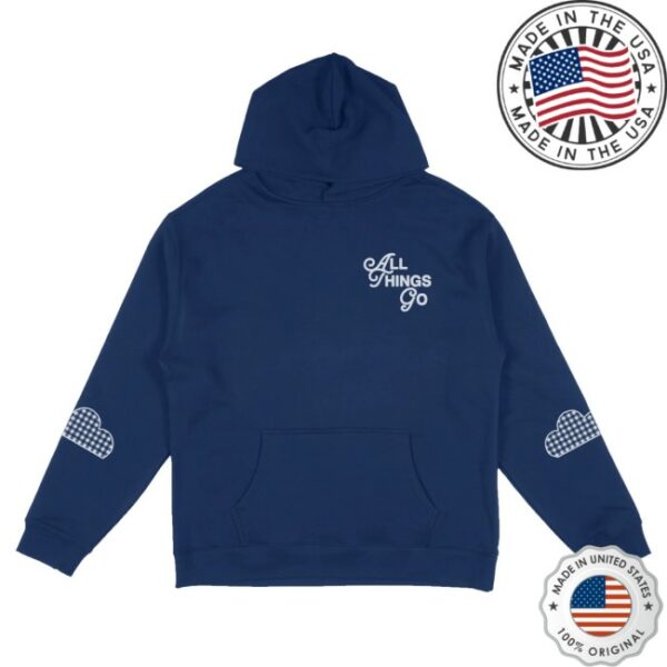 kenny All Things Go Merch Blue Clouds Dc Lineup Hoodie