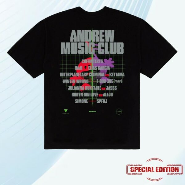 kenny Andrew Merch Store Amc 25 Music Note Black Tee