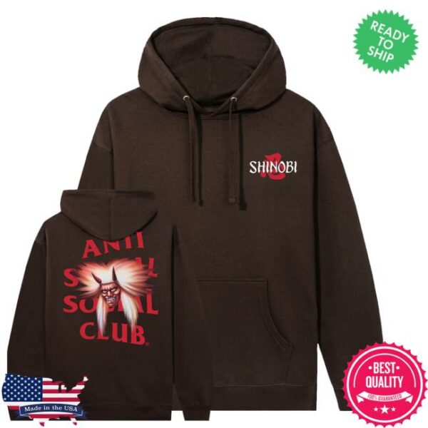 kenny Anti Social Social Club Merch Shop Store Assc X Shinobi Flying Demon Hoodies