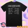 kenny Architects Store Merch Flaming A 2025 Eu Tour Black Shirt