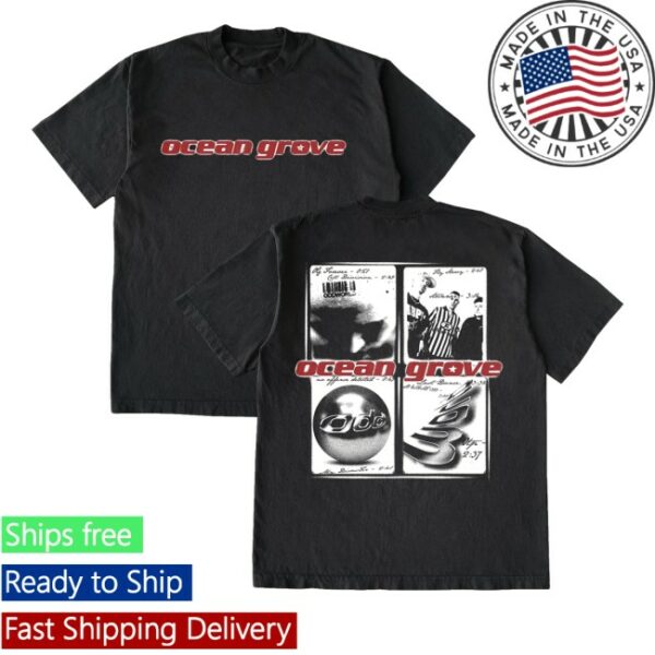 kenny Artist First Merch Store Ocean Grove Black And White Quad Shirt