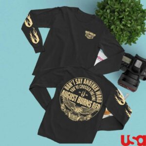 kenny August Burns Red Tour Merch Shop Store White Washed Eagle Long Sleeve Shirte kenny August Burns Red Tour Merch Shop Store White Washed Eagle Long Sleeve Shirte