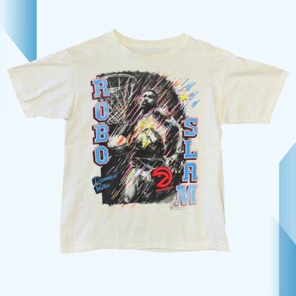 kenny Back To The Basket Merch Keyshawn Mjts Atlanta Hawks Dominique Wilkins Robo Slam Tee