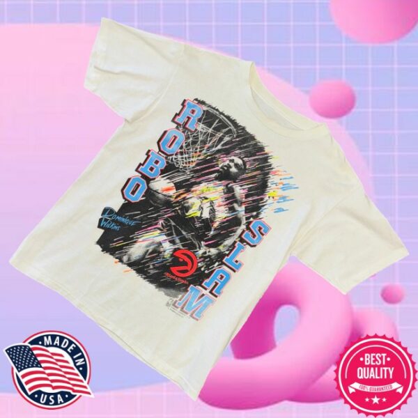 kenny Back To The Basket Merch Keyshawn Mjts Atlanta Hawks Dominique Wilkins Robo Slam Tee0