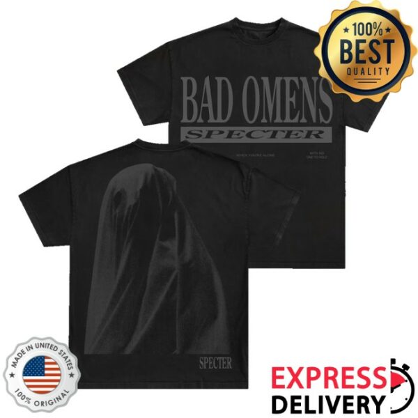 kenny Bad Omens Merch Store Specter Ghost Shirt Black