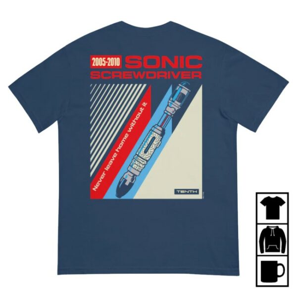 kenny Bbc Shop Merch Doctor Who Sonic Screwdriver Tenth Unisex Shirt1