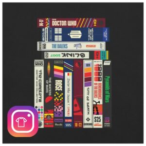 kenny Bbc Shop Merch Doctor Who Vhs Collection Unisex Shirt