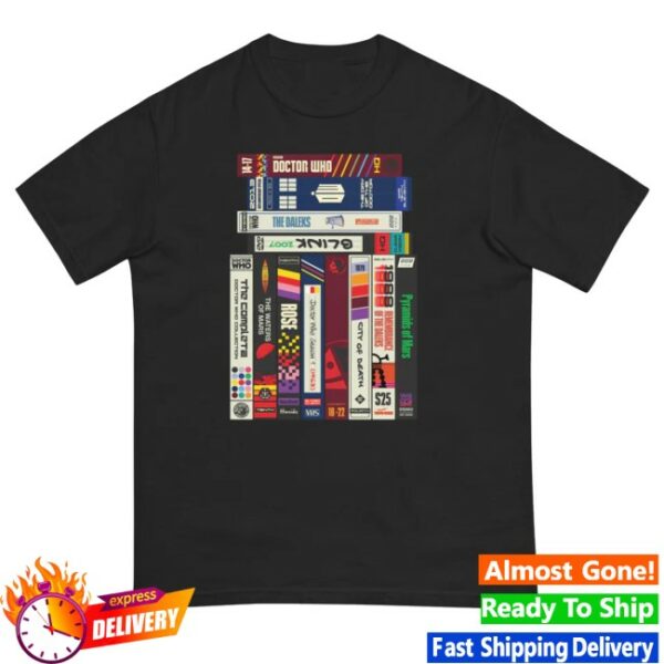 kenny Bbc Shop Merch Doctor Who Vhs Collection Unisex Shirt0