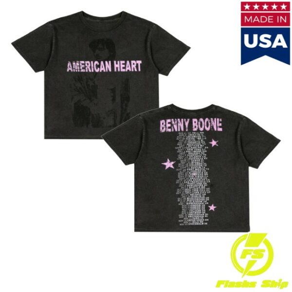 kenny Benson Boone American Heart Dateback Photo Shirtss