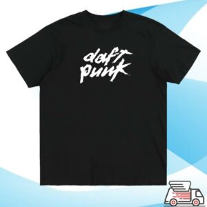 kenny Black Daft Punk Logo Shirt